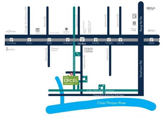 Condo The Excel hideaway Sukhumvit 50 ดิ เอ็กเซล ไฮด์อะเวย์ สุขุมวิท 50 2600000 บาท  30 SQUARE METER   ราคา - ดี