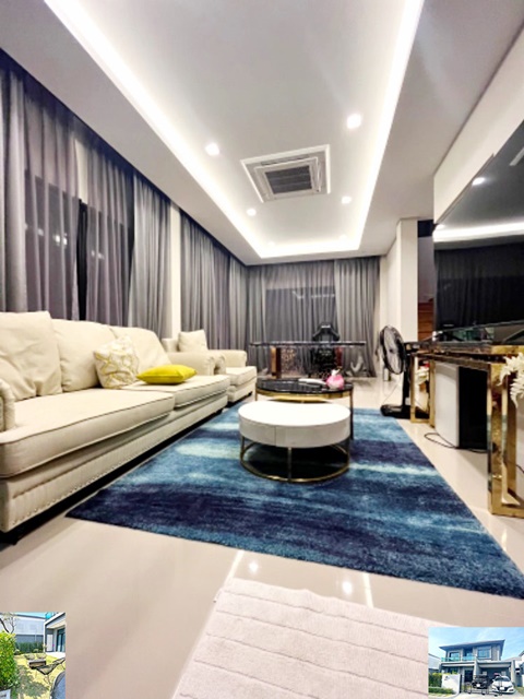 APL บ้านทับช้าง เฟอร์ 60ตรว. ให้เช่าคฤหาสน์ 2 ชั้น 230ตรม. ใหญ่มาก มีสวน ตลาดนัดสัมมากร 4นอน 3น้ำ 4จอดรถ 2จอดรถ ทำเลดี